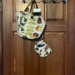 Liz Claiborne Vegetable Purse with an attached wallet